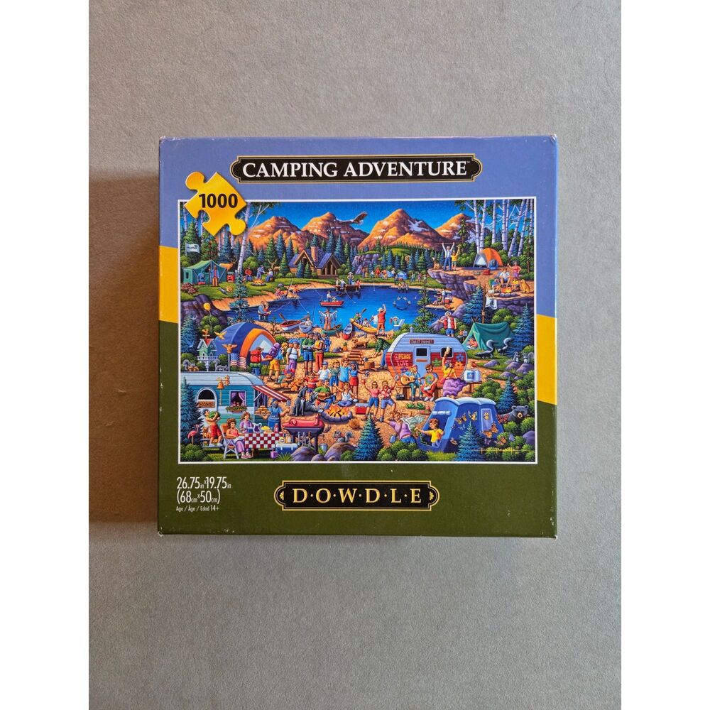 Dowdle Buffalo Games Camping Adventure 1000 pc Complete Eric Dowdle 2023 EUC